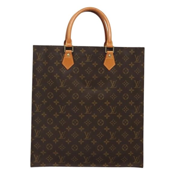 LOUIS VUITTON Monogram Sac Plat Hand Bag M51140 LV Auth am7853 - Picture 3 of 16